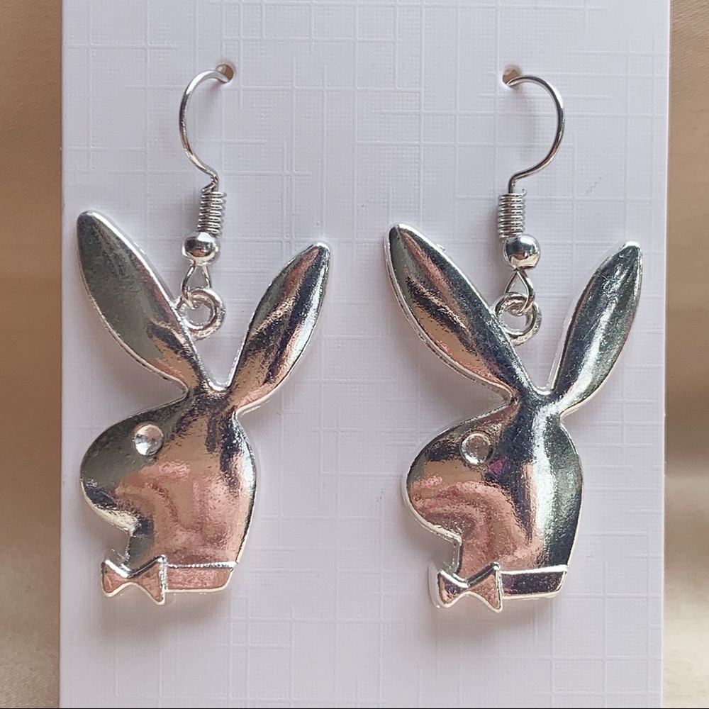 Playboy Bunny Dangly Earrings
